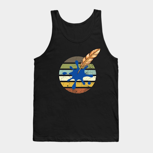 pen ink abstract retro Tank Top by sirazgar